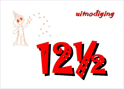 Kaart feest 12,5 jarige bruiloft van Bartholomeus Franciscus Marie van Gurp en Maria Johanna Stegers Kaart feest 12,5 jarige bruiloft van Bartholomeus Franciscus Marie van Gurp en Maria Johanna Stegers